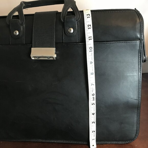 Hartmann Briefcase Classic Black Leather Executive Professional Document Bag 18" - Picture 10 of 14